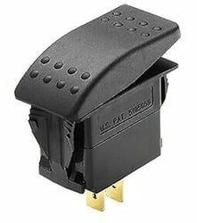 Picture of Whitecap Industries S-7061C DPDT Rocker Switch On/Off/On with Safety Cover