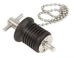 Picture of Whitecap Industries S0289C 1" Aluminum Bailer Plug with Chain
