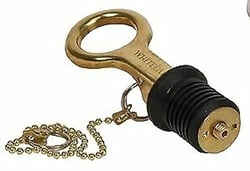 Picture of Whitecap Industries S0206C 1" Aluminum Bailer Plug with Lever and Chain