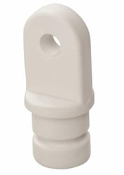 Picture of Whitecap Industries 3402WP 3/4" Inside Eye End White Nylon 1 Pair