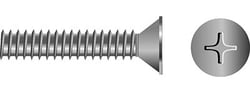 Picture of Seachoice SC6863 Phillips Flat Head Machine Screw 3/8-16 x 3/4" Stainless Steel 25-Pack