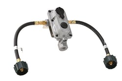 Picture of Flame King KT12ACR6 2-Stage Auto Changeover LP Propane Regulator with Two 12" Pigtails