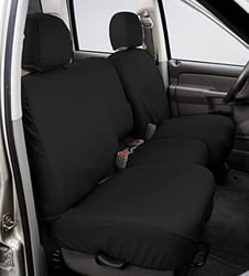 Picture of Covercraft SS3491PCCH Polycotton SeatSaver Custom Front Row Seat Covers Charcoal