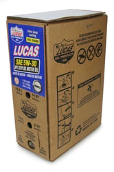 Picture of Lucas Oil 18010 SAE 5W-30 API SN Plus Synthetic Blend Motor Oil - 6 Gallon Box