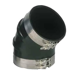 Picture of Trident Marine TRL-3545-S/S 3.5" 45 Degree Exhaust Bellows Elbow with Stainless Steel Clamps