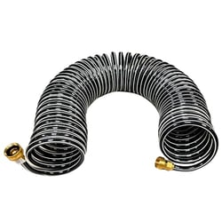 Picture of Trident Marine 167-50 Coiled Wash Down Hose with Brass Fittings - 50 ft