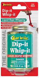 Picture of Starbrite 084905B Dip-It Whip-It Rope End Coating Red 4 oz