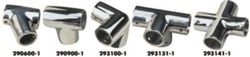 Picture of Sea-Dog Line 293131-1 Stainless Steel 4-Way Corner Fitting 1 Inch Rail Tee