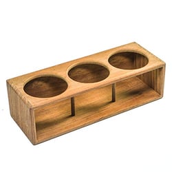 Picture of Whitecap Industries 62624 Teak Three Insulated Drink Holder Rack