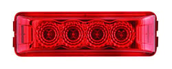 Picture of Optronics MCL63RBP LED Marker Clearance Light Red Rectangular 4-Diode