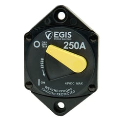 Picture of Egis Mobile Electric 4707-250 250A Panel Mount Circuit Breaker 48V DC IP66