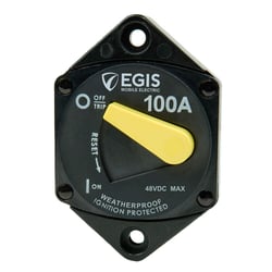 Picture of Egis Mobile Electric 4707-100 100A Panel Mount Circuit Breaker 48V DC IP66