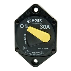 Picture of Egis Mobile Electric 4707-030 30A Panel Mount Circuit Breaker IP66 Weatherproof