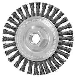Picture of PFERD 82186 4" Stringer Bead Knot Wire Wheel Brush .020 Carbon Steel