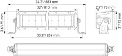 Picture of Hella 358197411 Black Magic Tough 30 Inch Double Row LED Light Bar