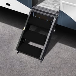 Picture of Prest-O-Fit 20512 Trailhead RV 3-Step Rug 19.5" for MORryde StepAbove - Obsidian Black