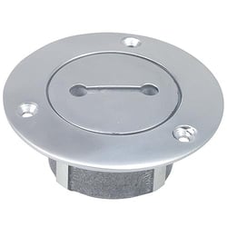 Picture of Perko 0528006CHR 1" Chrome Unmarked Pipe Deck Plate with Key
