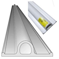 Picture of Taco Metals V11-0948WHA6 3.30" Flexible Vinyl Dock Bumper 6 Feet White