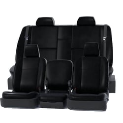 Picture of Covercraft GTC4136ABLTBK Precision Fit Leatherette Front Row Seat Covers Black