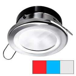 Picture of I2Systems A1120Z-11HAE Apeiron A1120 Round Spring Mount LED Light Red Cool White Blue Polished Chrome