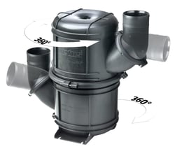 Picture of Vetus NLP50 Dual Stage Rotatable Waterlock Muffler 50mm