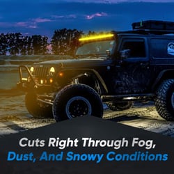 Picture of Black Oak LED 30Y-S5OS 30 Inch Pro Series 3.0 Single Row Light Bar Yellow Lens 150W