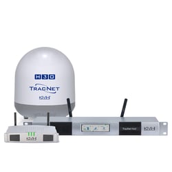 Picture of KVH 01-0432-11 TracNet H30 Ku-Band Marine Satellite Antenna with Hub