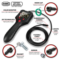 Picture of Performance Tool W50146 2.4" LCD Inspection Camera with IPS Display