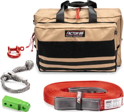 Picture of Factor 55 00485-08-LARGE Owyhee Vehicle Recovery Kit with Lime Green HitchLink 2.0 and Large Bag