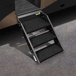Picture of Prest-O-Fit 20278 RV Step Rug 3-Piece Set 24.125" Obsidian Black
