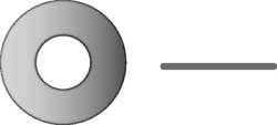 Picture of Seachoice SC36007 9/16 Flat Washer 1" OD 316 Stainless Steel 50-Pack