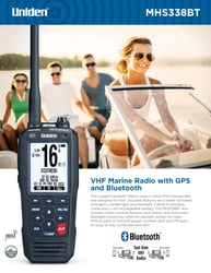 Picture of Uniden MHS338BT Floating Handheld VHF Marine Radio with GPS & Bluetooth
