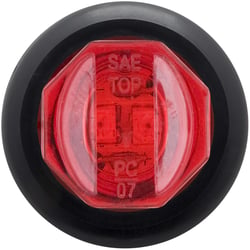 Picture of Optronics MCL11RKB 3/4" Round LED Marker Light Red 2-Diode with Grommet