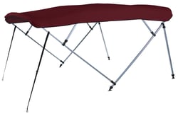 Picture of Carver Covers A(8SQ)4893UB-08 4-Bow Bimini Top 48" High Acrylic Canvas Burgundy