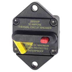 Picture of Blue Sea Systems 7083BSS 285 Series Panel Mount Circuit Breaker 50 Amp
