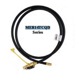 Picture of AP MER14TCQD-144P High Pressure Hose Assembly with Quick Disconnect 1/4" ID x 1/4" MNPT 144"