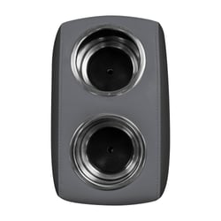 Picture of Wise Seating 3059-1890 Pontoon Double Drink Holder with Stainless Steel Cups Slate Gray