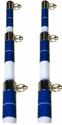 Picture of Seachoice 50-88201 Telescoping Outrigger Poles 15' White and Blue (Pair)