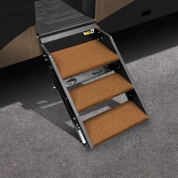 Picture of Prest-O-Fit 20279 Trailhead Triple RV Step Rug 24.125" Buckskin Brown