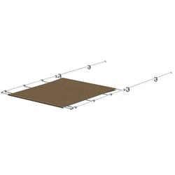 Picture of SureShade 2021026261 PTX Power Shade 51" Wide Stainless Steel Toast