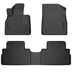 Picture of Husky Liners 95711 WeatherBeater Floor Mats Front & 2nd Row 3-Piece Black