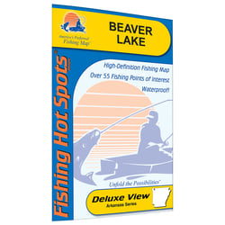Picture of Fishing Hot Spots L173 Beaver Lake Arkansas Fishing Map