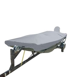 Picture of Carver Covers 74200F-10 Poly-Flex II Boat Cover for 12.5' Open Jon Boats Grey