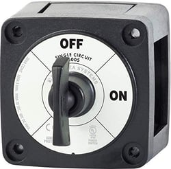 Picture of Blue Sea Systems 6005200BSS Battery Master Switch On/Off with Key Black