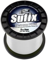 Picture of Sufix 696-125 Tritanium Plus Monofilament Fishing Line Clear 25lb 535 Yards