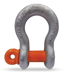 Picture of Columbus McKinnon MC646G 1/4 Inch Galvanized Anchor Shackle 1/2 Ton Capacity