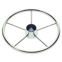 Picture of Schmitt Marine Steering Wheels 1721321-R Destroyer 13.5" 5-Spoke Stainless Steel Wheel 3/4" Tapered Shaft