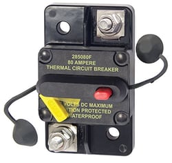 Picture of Blue Sea Systems 7186BSS 285 Series 80A DC Circuit Breaker Surface Mount
