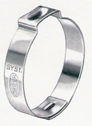 Picture of T-H Marine 15500003 Stainless Steel Single Ear Hose Clamp 1/2" Diameter