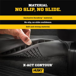 Picture of Husky Liners 53648 X-act Contour Floor Liners Front & 2nd Row 3-Piece Black